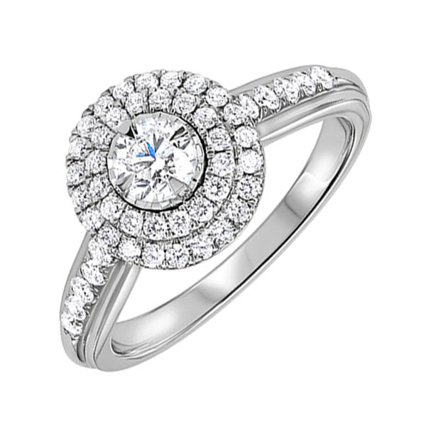 14Kt White Gold Diamond 3/4Ctw Ring