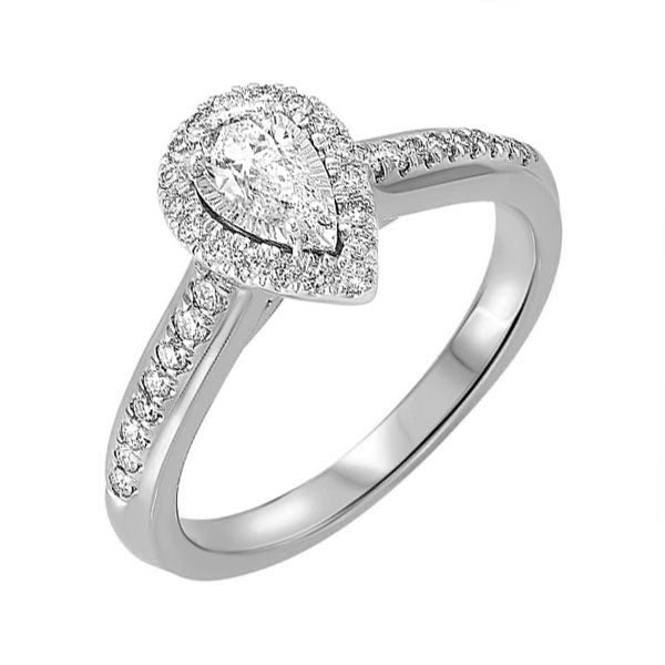 14Kt White Gold Diamond 1/2Ctw Ring