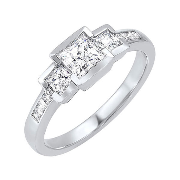 14Kt White Gold Diamond 1 1/2Ctw Ring