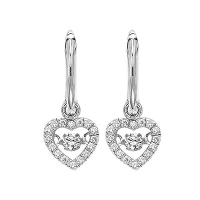 10Kt White Gold Diamond 1/5Ctw Earring