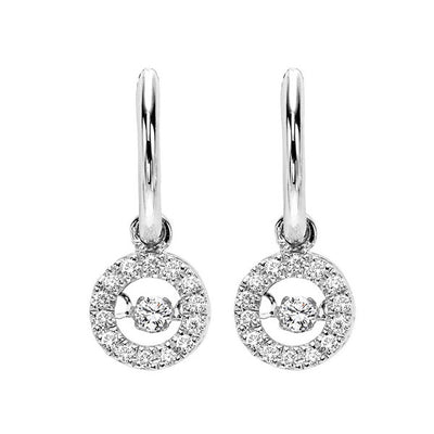 10Kt White Gold Diamond 1/5Ctw Earring