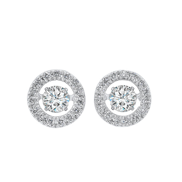 14Kt White Gold Diamond 1/2Ctw Earring