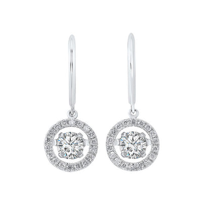 14Kt White Gold Diamond 2Ctw Earring