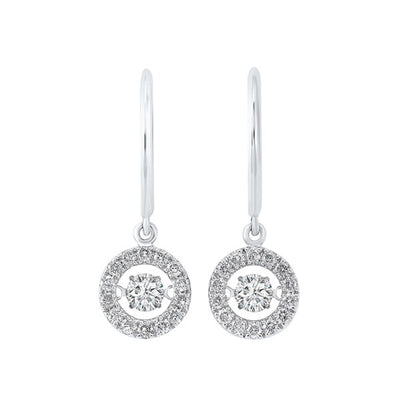14Kt White Gold Diamond 1Ctw Earring