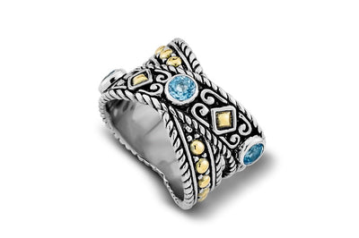 Ramu Ring- Blue Topaz
