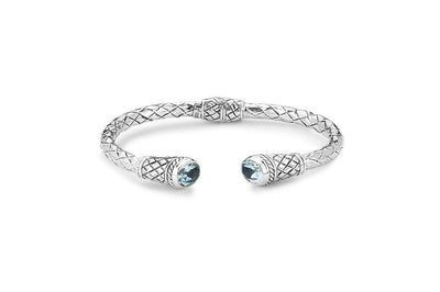 Sakala Bangle- Blue Topaz