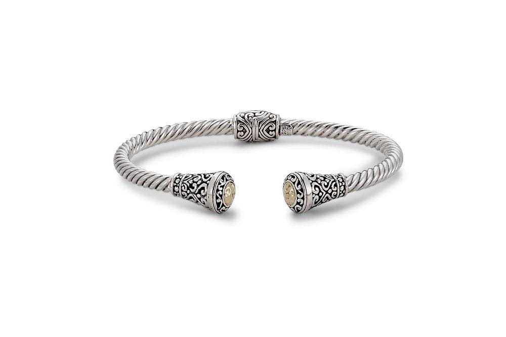 Sakala Bangle- Silver And Gold