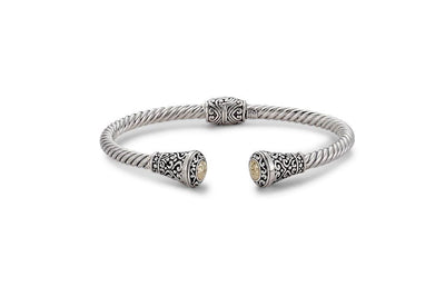 Sakala Bangle- Silver And Gold
