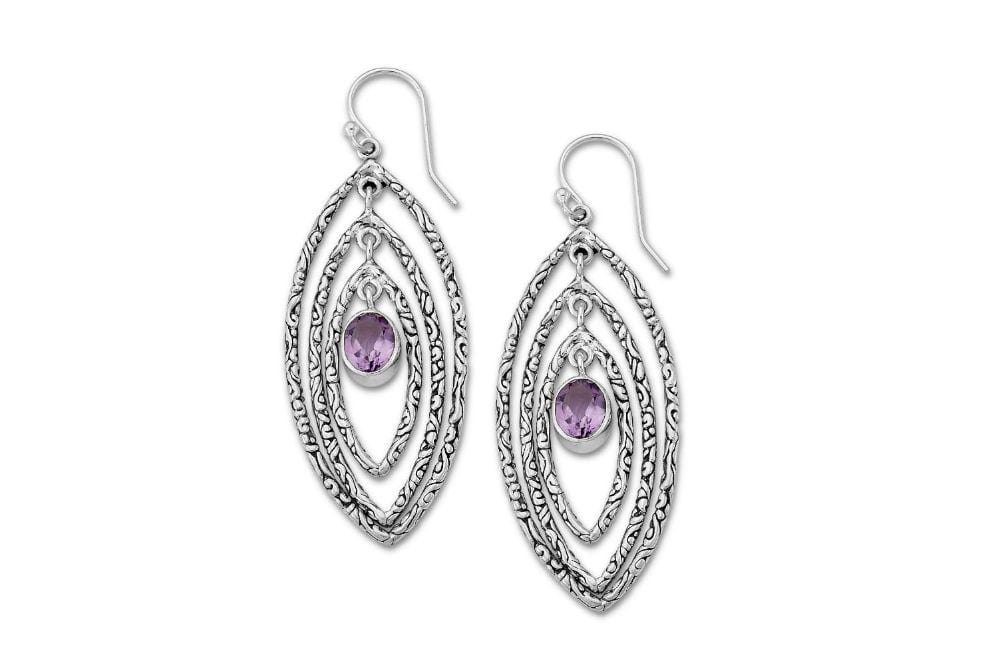 Samaya Earrings- Amethyst