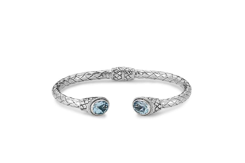 Sanur Bangle- Blue Topaz