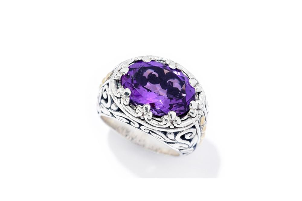 Sayan Ring- Amethyst