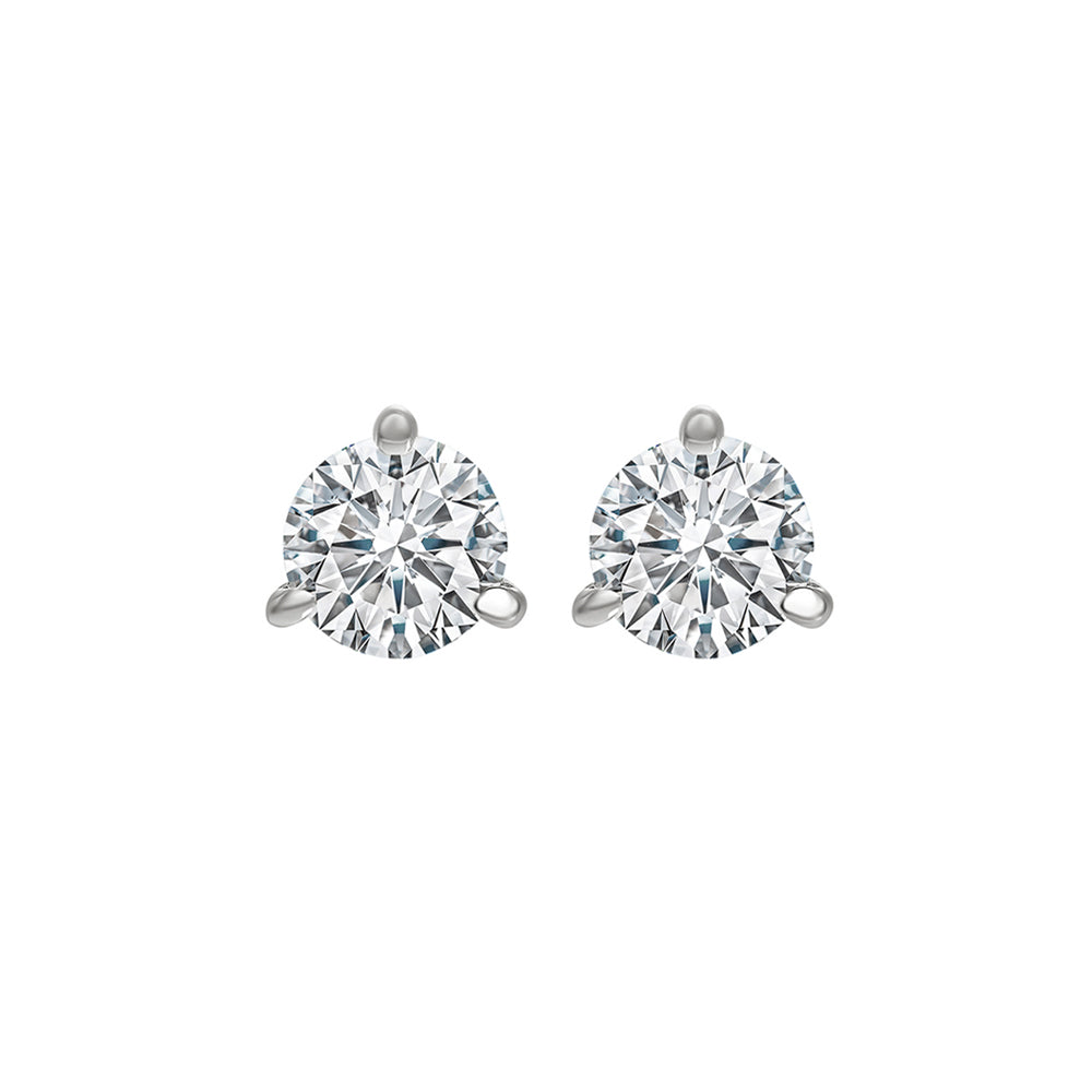 14Kt White Gold Diamond 5/8Ctw Earring