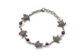 Sea Turtle Strand Bracelet- Amethyst