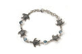 Sea Turtle Strand Bracelet- Blue Topaz