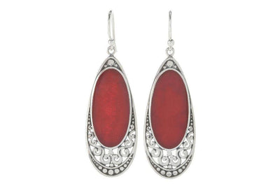 Serenity Earrings- Coral