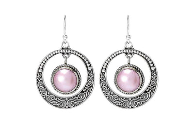 Serra Earrings- Pink Pearl