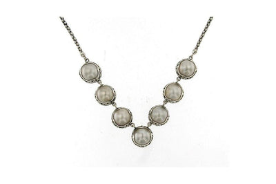 Serra Necklace- White Mabe Pearl