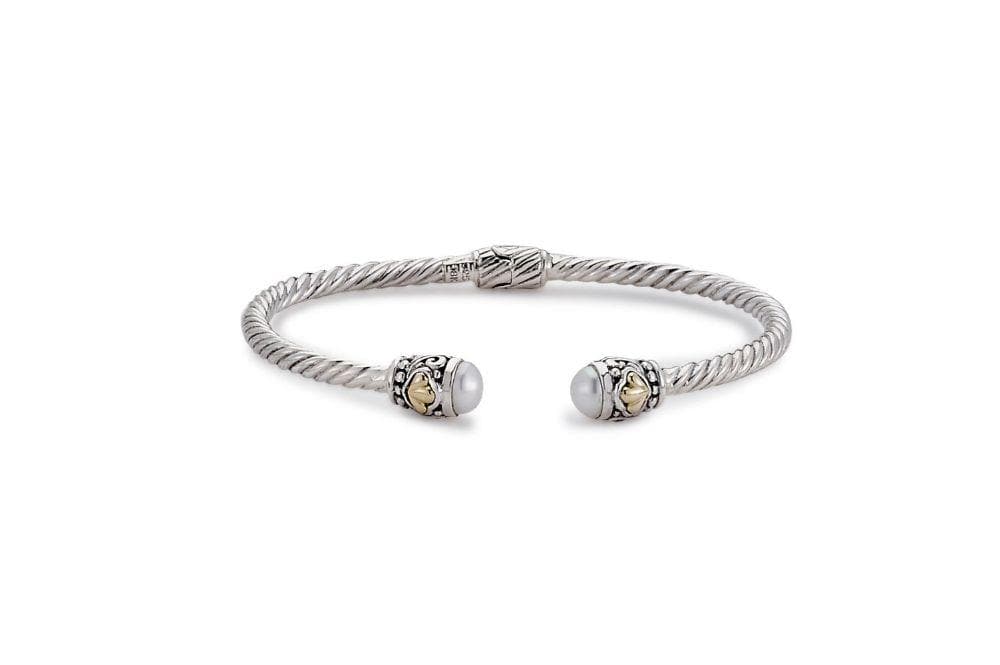 Sienna Bangle- White Pearl