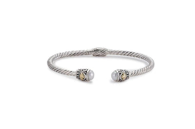 Sienna Bangle- White Pearl