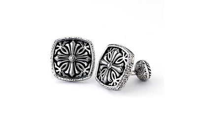 Square Cross Cufflinks
