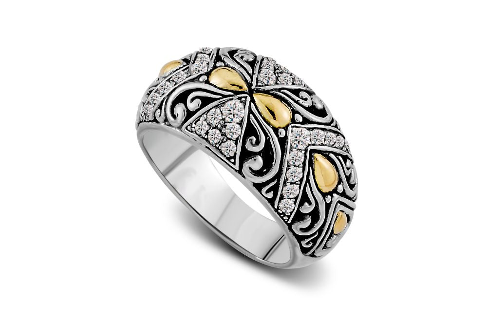 Sibayak Ring- White Topaz