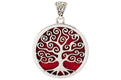 Tree Of Life Pendant- Coral