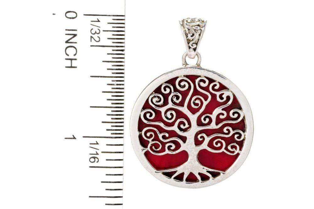 Tree Of Life Pendant- Coral