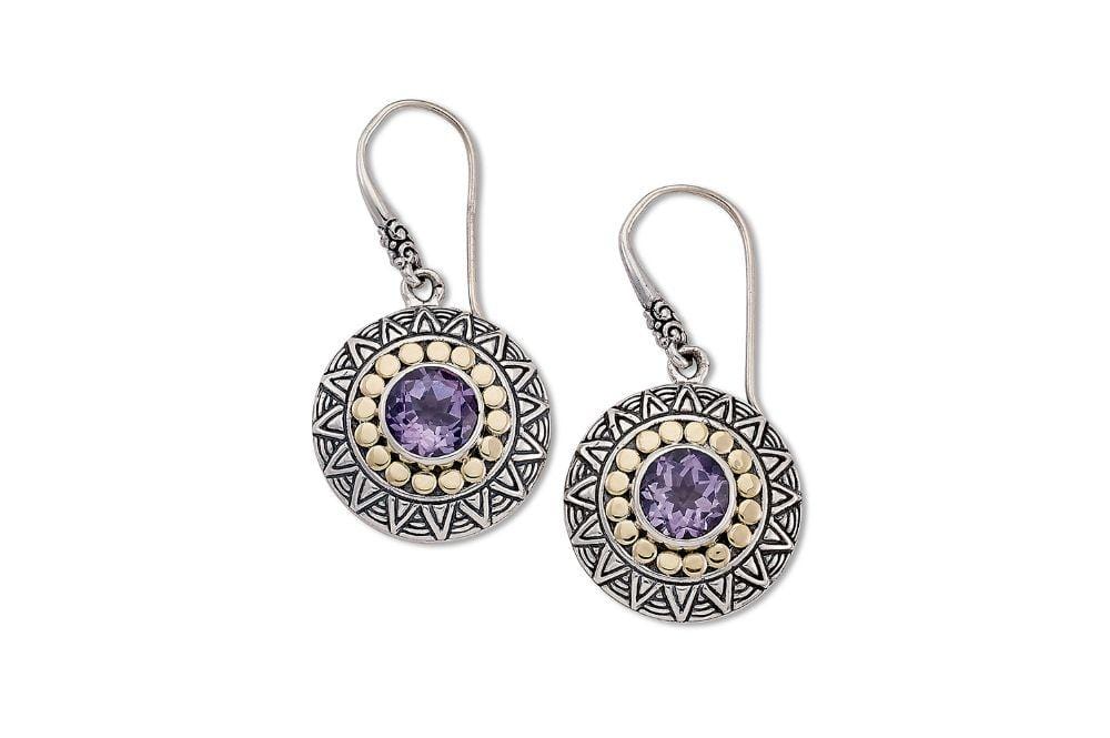 Tribe Earrings- Amethyst