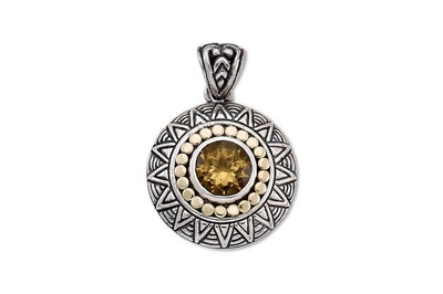Tribe Pendant- Citrine