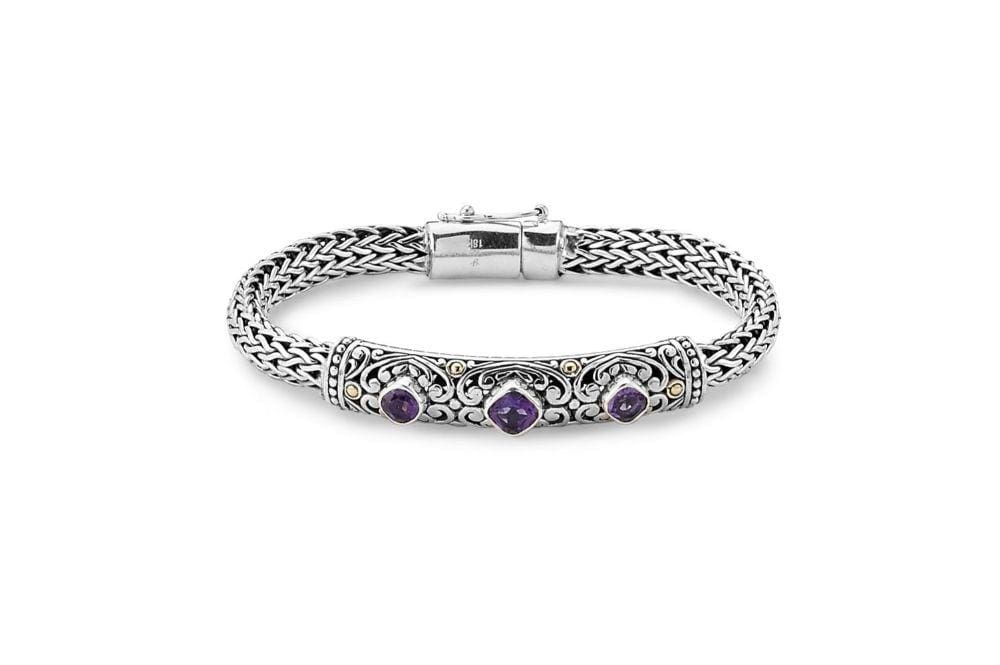 Trilang Bracelet- Amethyst