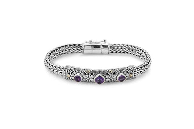 Trilang Bracelet- Amethyst
