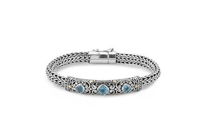 Trilang Bracelet- Blue Topaz