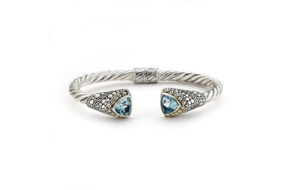 Tarowa Bangle- Blue Topaz
