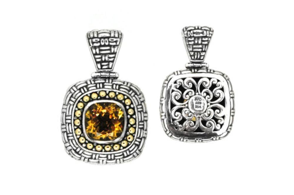 Temple Pendant- Citrine