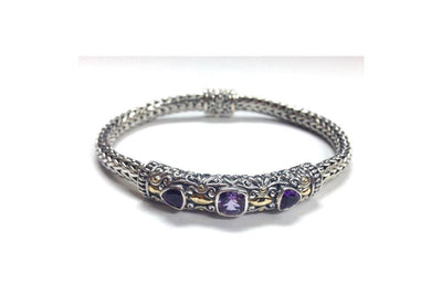 Trifecta Bracelet- Amethyst