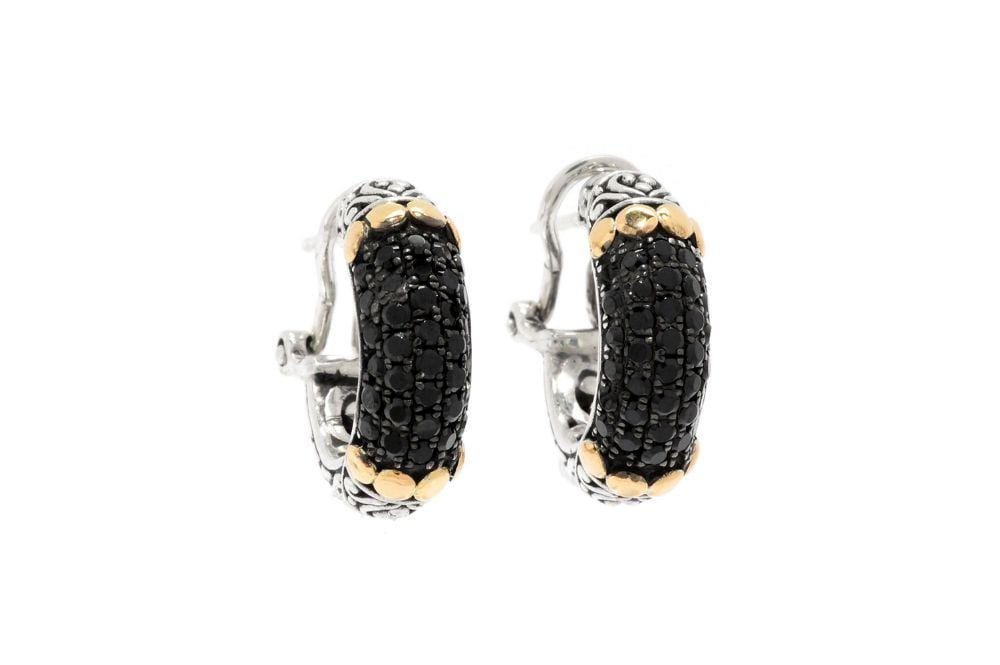 Ubud Earrings- Black Spinel