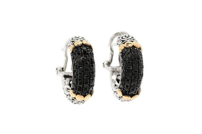 Ubud Earrings- Black Spinel