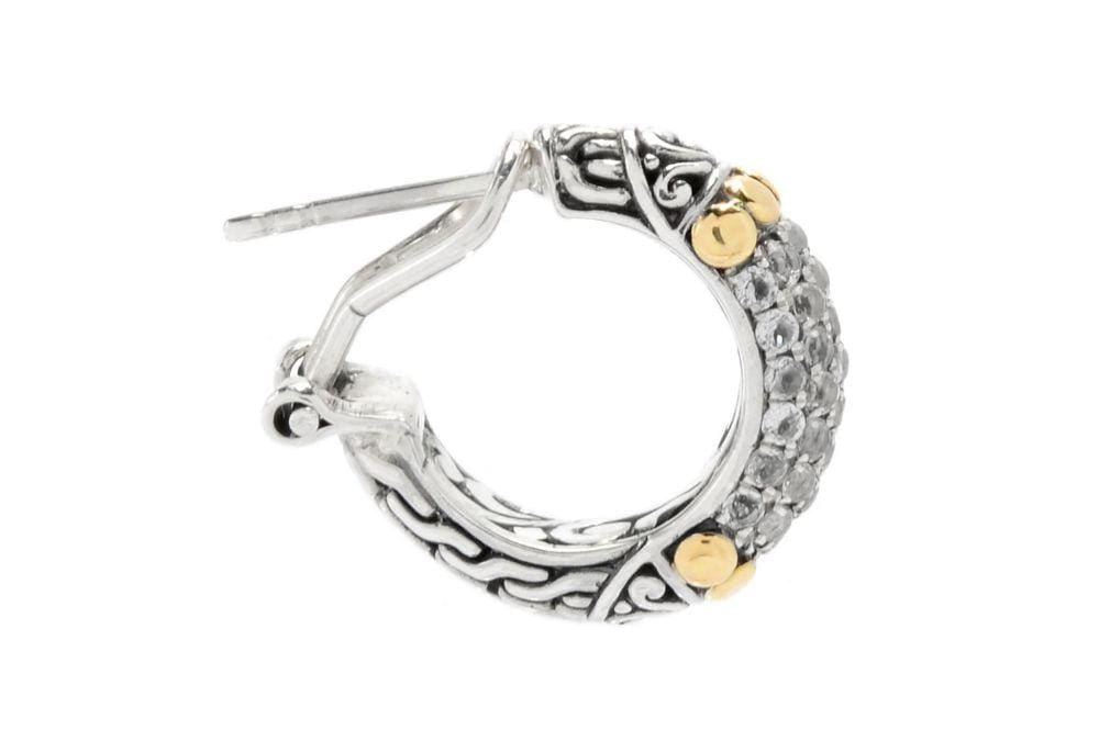 Ubud Earrings- White Topaz