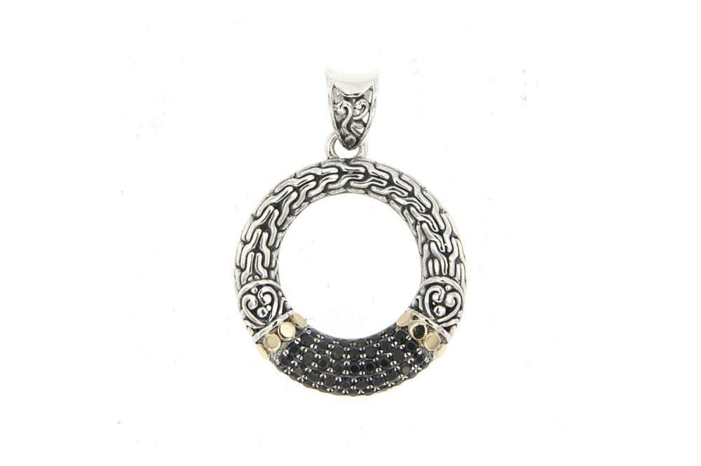 Ubud Pendant- Black Spinel