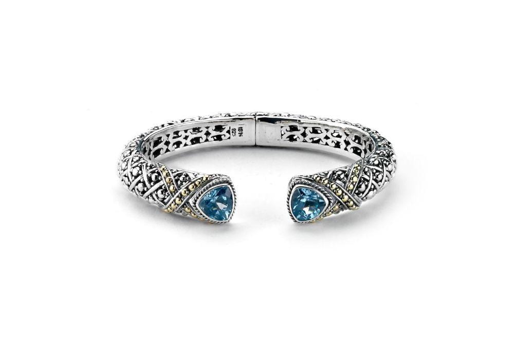Vivace Bangle- Blue Topaz