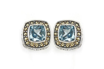 Zion Earrings- Blue Topaz