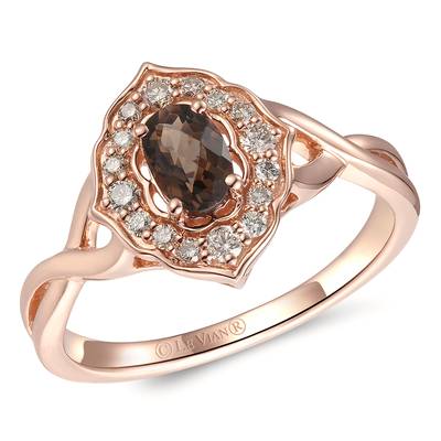 LeVian Chocolate Quartz Ring