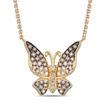 LeVian Butterfly Diamond Necklace