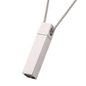 The Keepsake Urn Engravable Pendant with Chain | INOX